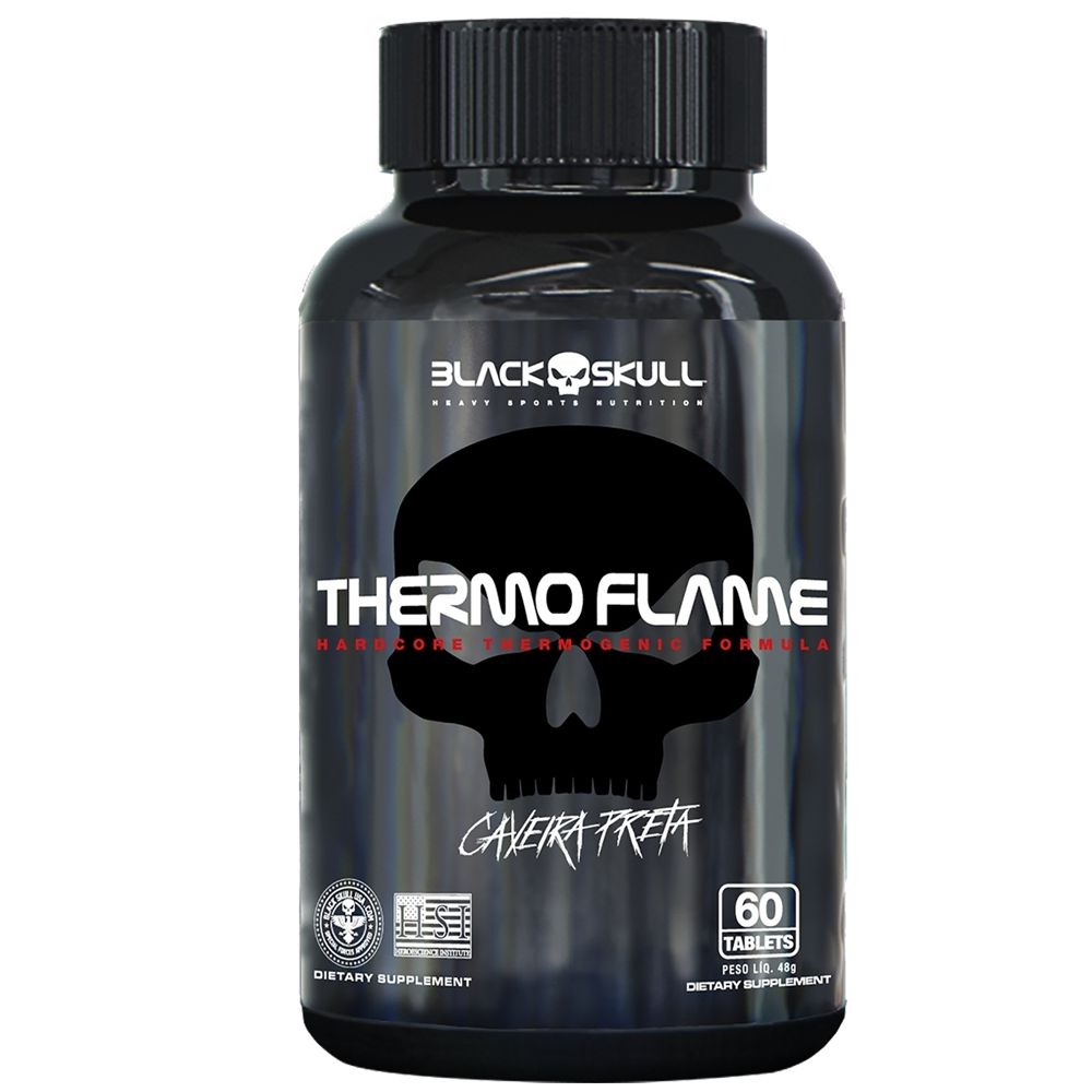 Termo Flame 60 Tabletes - Black Skull