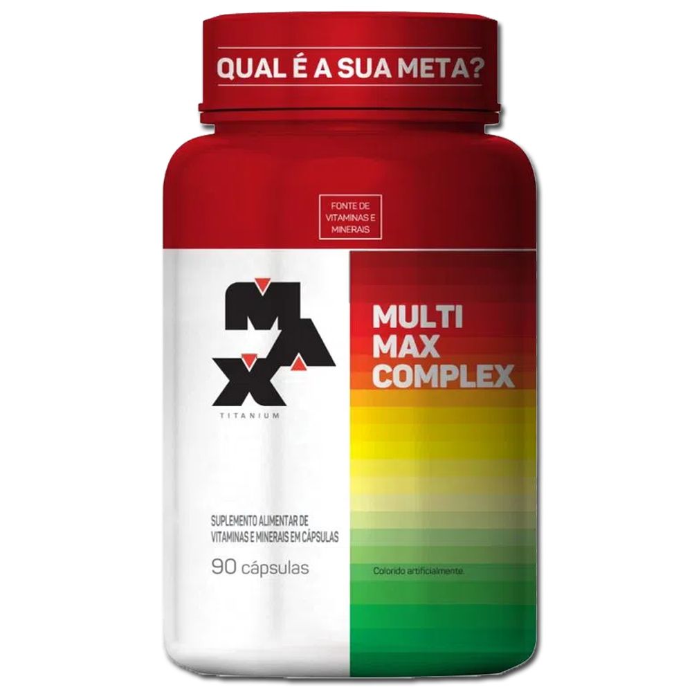 Multivítaminico Max Complex 90caps - Max Titanium - Pote